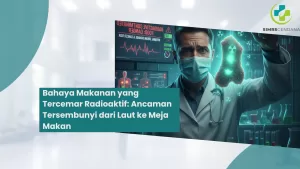 Ilustrasi bahaya makanan tercemar radioaktif pada tubuh manusia